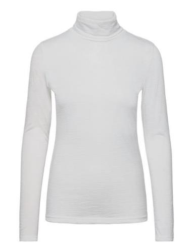 01 The Rollneck Tops T-shirts & Tops Long-sleeved White My Essential W...