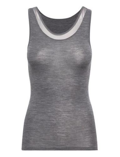 Juliana Tank Top Wool Tops T-shirts & Tops Sleeveless Grey Femilet