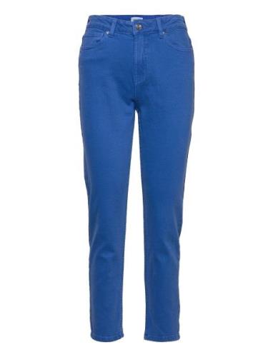 Onlemily Hw Straight Ank Col Pnt Bottoms Jeans Straight-regular Blue O...