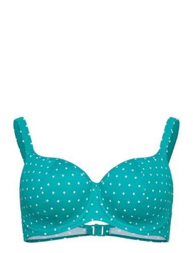 Jewel Cove Swimwear Bikinis Bikini Tops Wired Bikinitops Blue Freya