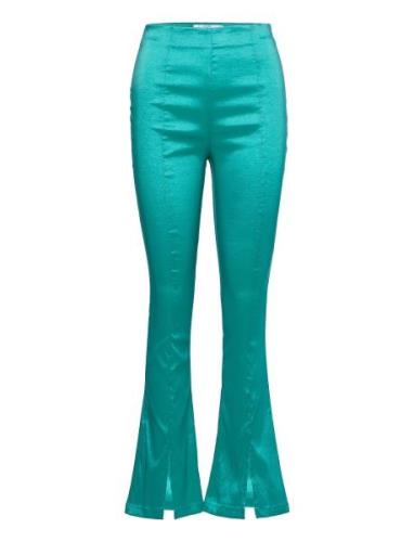 Elora Pants Bottoms Trousers Flared Blue Hosbjerg