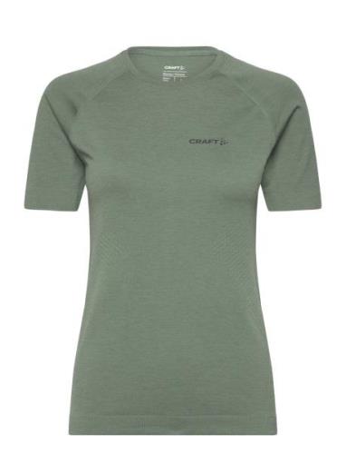 Core Dry Active Comfort Ss W Sport T-shirts & Tops Short-sleeved Green...