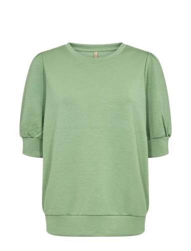 Sc-Banu Tops Sweat-shirts & Hoodies Sweat-shirts Green Soyaconcept