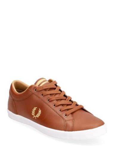 Baseline Leather Lave Sneakers Brown Fred Perry