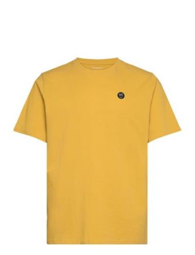 Loke Badge Tee - Regenerative Organ Tops T-shirts Short-sleeved Yellow...