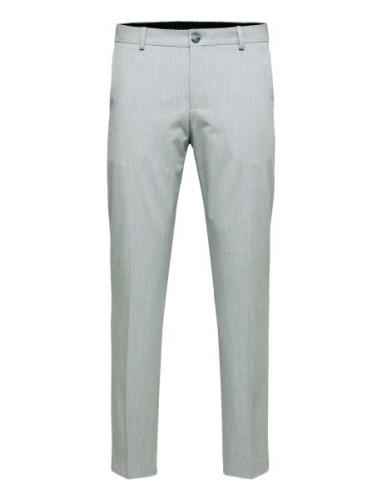 Slhslim-Liam Trs Flex Noos Bottoms Trousers Formal Grey Selected Homme