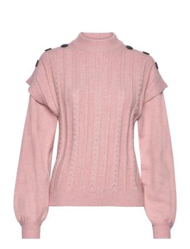 Fqclaura-Pullover Tops Knitwear Jumpers Pink FREE/QUENT