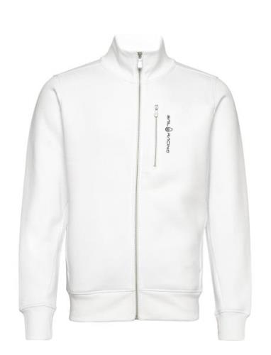 Bowman Zip Jacket Sport Sweat-shirts & Hoodies Sweat-shirts White Sail...