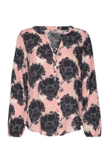 Sc-Jenna Tops Blouses Long-sleeved Pink Soyaconcept