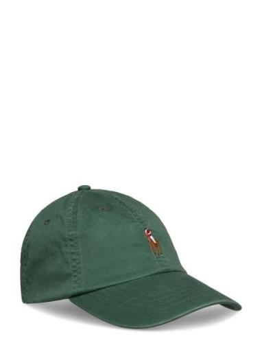 Stretch-Cotton Twill Ball Cap Accessories Headwear Caps Green Polo Ral...