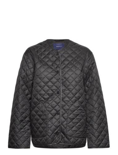 D2. Quilted Jacket Vattert Jakke Black GANT