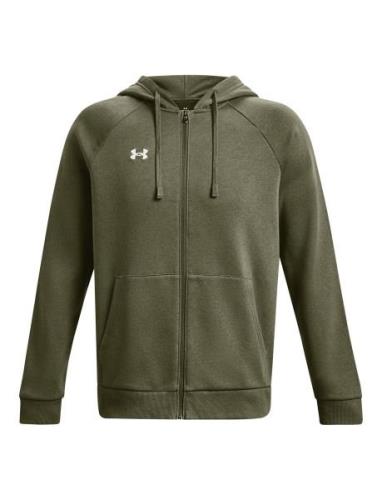 Ua Rival Fleece Fz Hoodie Sport Sweat-shirts & Hoodies Hoodies Khaki G...