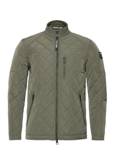 Saber Mid Jacket Regular_Slim Tynn Jakke Khaki Green Replay