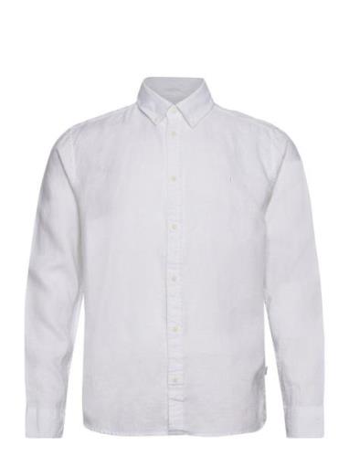 Kristian Linen B.d. Shirt Tops Shirts Casual White Les Deux