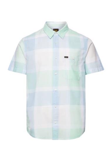 Ss Leesure Shirt Tops Shirts Short-sleeved Green Lee Jeans