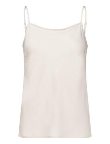 Recycled Cdc Cami Top Tops T-shirts & Tops Sleeveless White Calvin Kle...