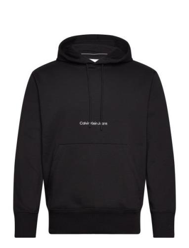 Institutional Hoodie Tops Sweat-shirts & Hoodies Hoodies Black Calvin ...