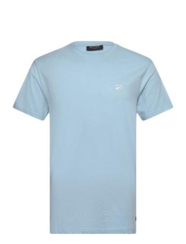 Inkloge Tops T-shirts Short-sleeved Blue INDICODE