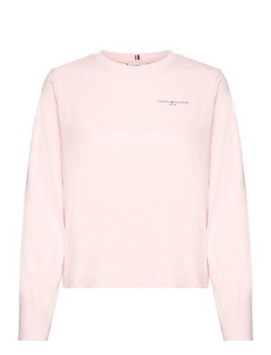 1985 Reg Mini Corp Logo C-Nk Ls Tops T-shirts & Tops Long-sleeved Pink...