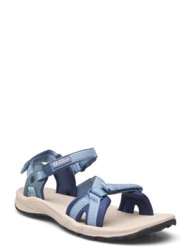 Lakewood Ride Sandal W,060 Flate Sandaler Blue Jack Wolfskin