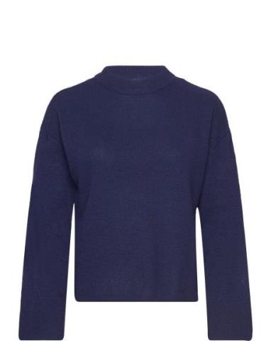 Yasfrido Ls Wide Knit Pullover Noos Tops Knitwear Jumpers Blue YAS