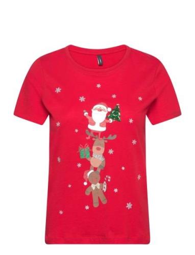Onlyrsa Christmas S/S Top Box Jrs Tops T-shirts & Tops Short-sleeved R...