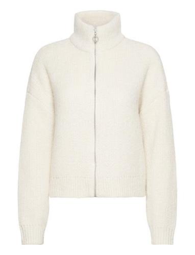 Vmyoko Ls Highneck Zip Cardigan Ga Boo Tops Knitwear Cardigans Cream V...