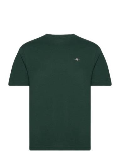 Reg Shield Ss T-Shirt Tops T-shirts Short-sleeved Green GANT