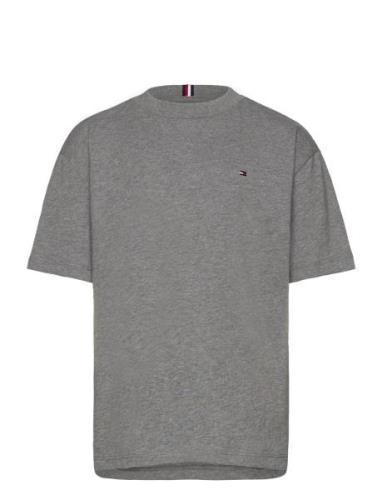 Essential Tee Ss Tops T-shirts Short-sleeved Grey Tommy Hilfiger