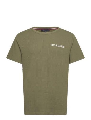 Ss Tee Tops T-shirts Short-sleeved Green Tommy Hilfiger