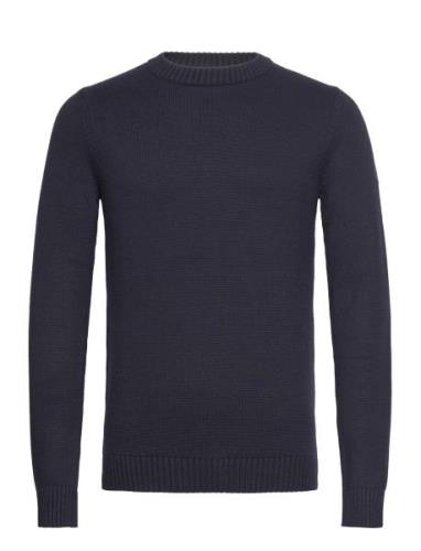 Bs Halfdan Regular Fit Knitwear Tops Knitwear Round Necks Navy Bruun &...