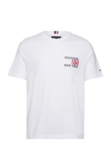 New York Flag Tee Tops T-shirts Short-sleeved White Tommy Hilfiger