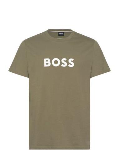 T-Shirt Rn Tops T-shirts Short-sleeved Green BOSS