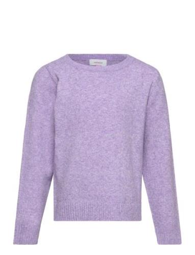 Vmdoffy Ls O-Neck Blouse Ga Girl Noos Tops Knitwear Pullovers Purple V...