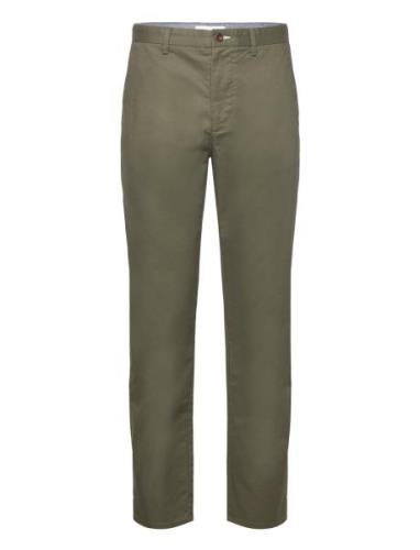 Regular Chinos Bottoms Trousers Chinos Khaki Green GANT