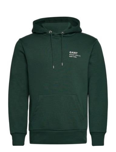 Small Logo Hoodie Tops Sweat-shirts & Hoodies Hoodies Green GANT