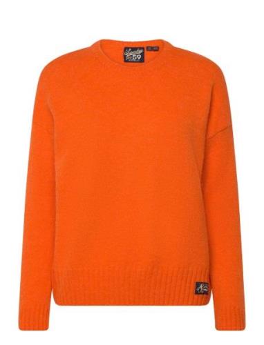 Essential Crew Neck Jumper Tops Knitwear Jumpers Orange Superdry