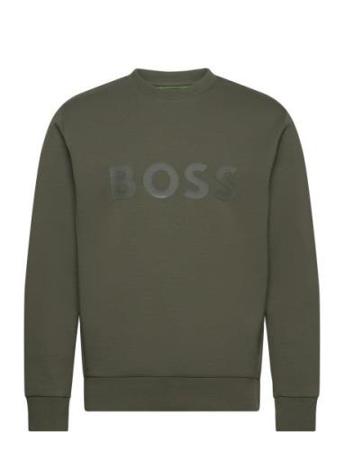 Salbo Sport Sweat-shirts & Hoodies Sweat-shirts Khaki Green BOSS