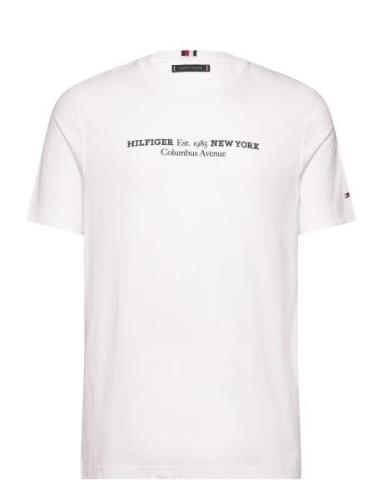 Hilfiger New York Tee Tops T-shirts Short-sleeved White Tommy Hilfiger