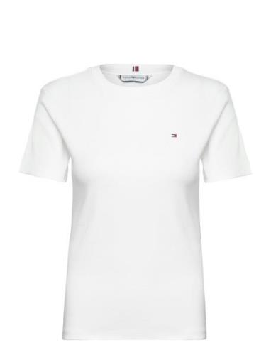 Slim Cody C-Nk Ss Tops T-shirts & Tops Short-sleeved White Tommy Hilfi...