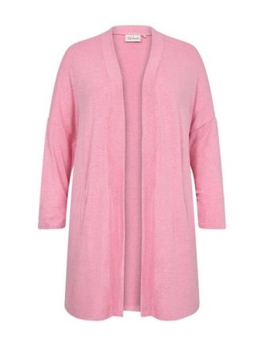 Wa-Sim Tops Knitwear Cardigans Pink Wasabiconcept
