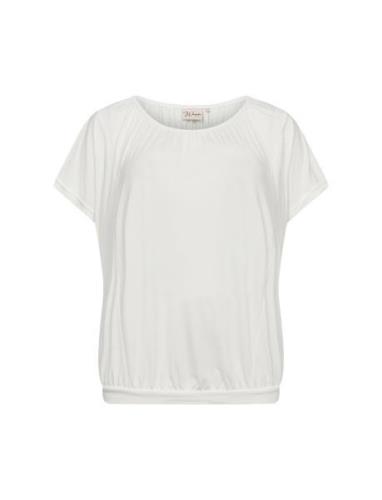 Wa-Stella Tops Blouses Short-sleeved White Wasabiconcept