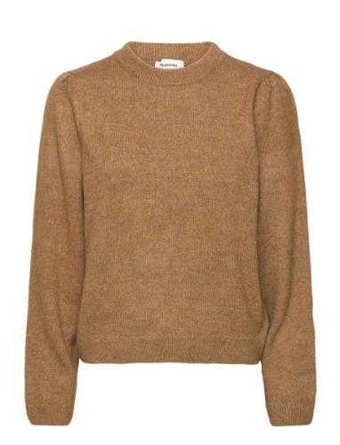 Faromd O-Neck Tops Knitwear Jumpers Brown Modström