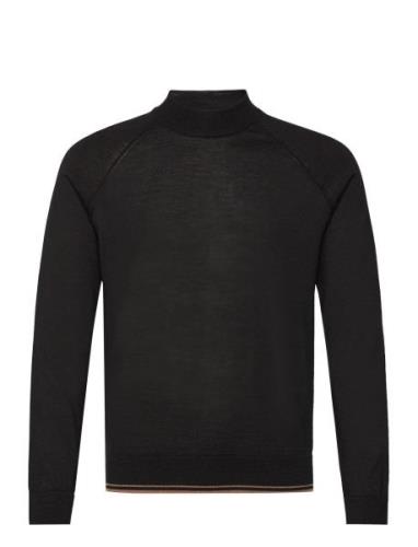 Perfino Tops Knitwear Round Necks Black BOSS