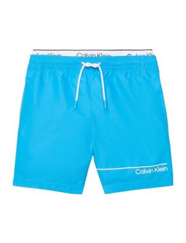 Medium Double Wb Badeshorts Blue Calvin Klein