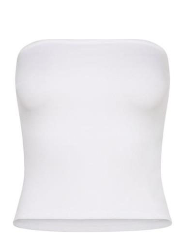 Super Stretch Tube Top Tops T-shirts & Tops Sleeveless White Gina Tric...