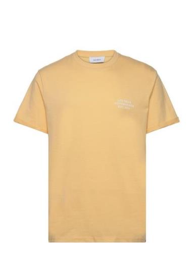 Copenhagen 2011 T-Shirt Tops T-shirts Short-sleeved Yellow Les Deux