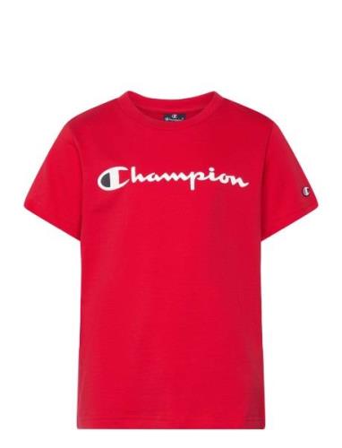 Crewneck T-Shirt Sport T-shirts Short-sleeved Red Champion