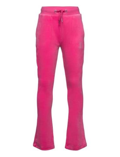 Diamante Bootcut Jogger Bottoms Sweatpants Pink Juicy Couture