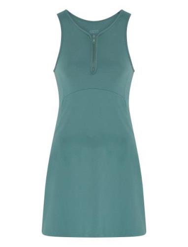 Dylan Tank Dress, Zip Front Kort Kjole Green Girlfriend Collective